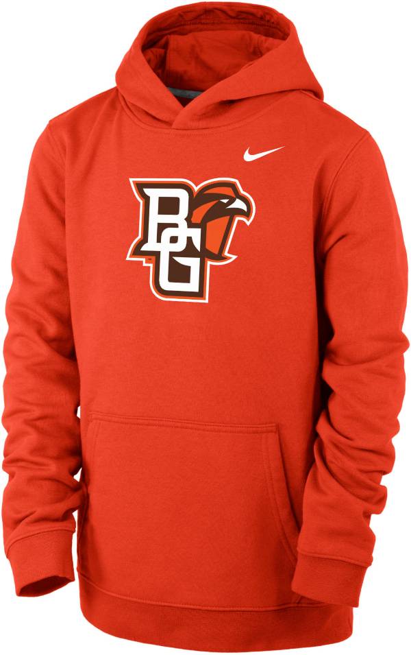 Nike Youth Bowling Green Falcons Orange Club Fleece Pullover Hoodie product image