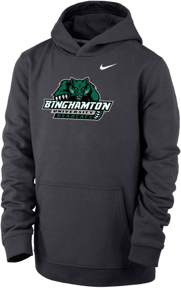 Nike Youth Binghamton Bearcats Grey Club Fleece Pullover Hoodie | Dick ...