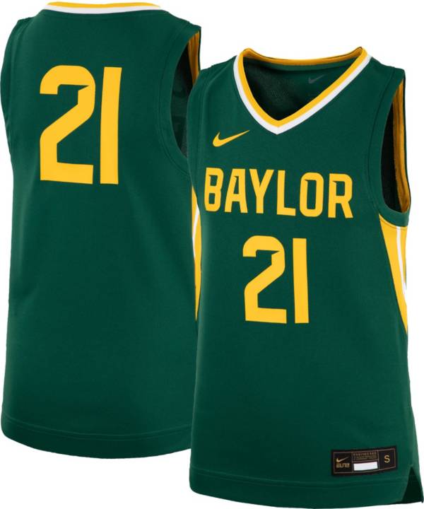 Nike Youth Baylor Bears #21 Green Replica Basketball Jersey