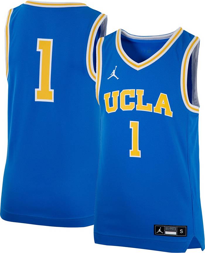 Jordan Men's UCLA Bruins #1 True Blue Replica Basketball Jersey, Small