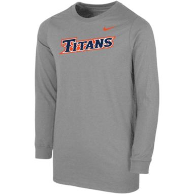 sorry, Nike Youth Cal State Fullerton Titans Grey Core Cotton Long Sleeve T-Shirt is currently out of stock