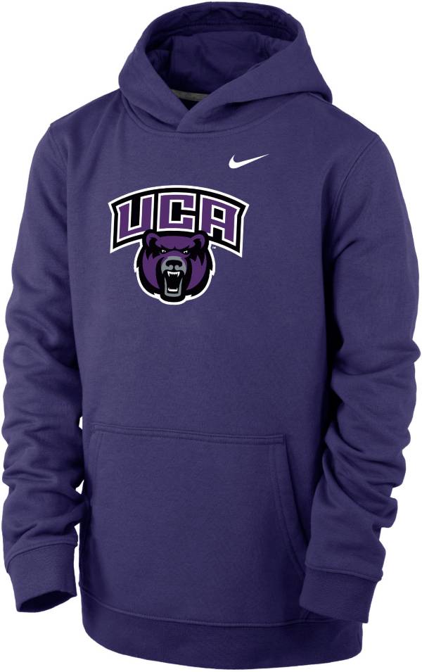 Nike Youth Central Arkansas Bears Purple Club Fleece Pullover Hoodie ...