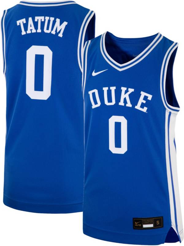 Nike Youth Duke Blue Devils Jayson Tatum #0 Duke Blue Replica Basketball Jersey