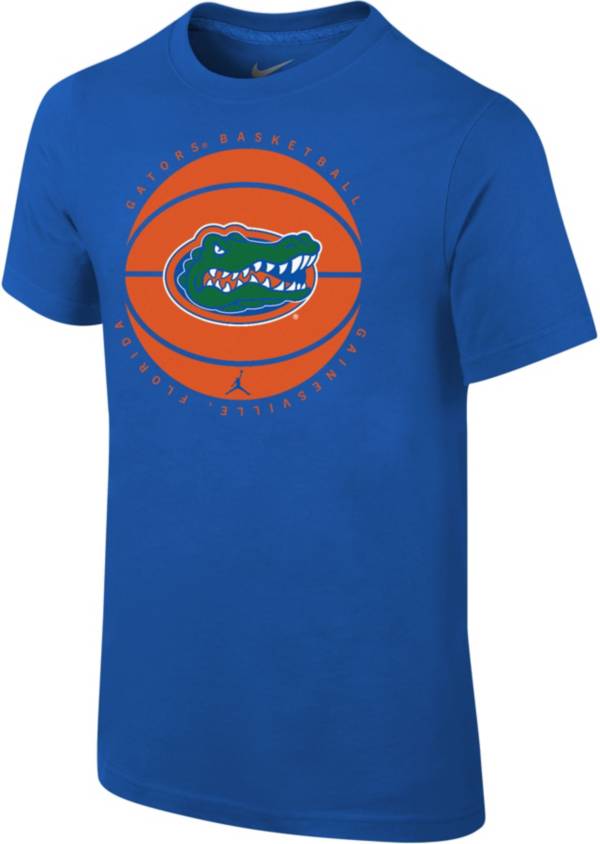 Jordan Youth Florida Gators Blue Cotton Basketball Team T-Shirt product image