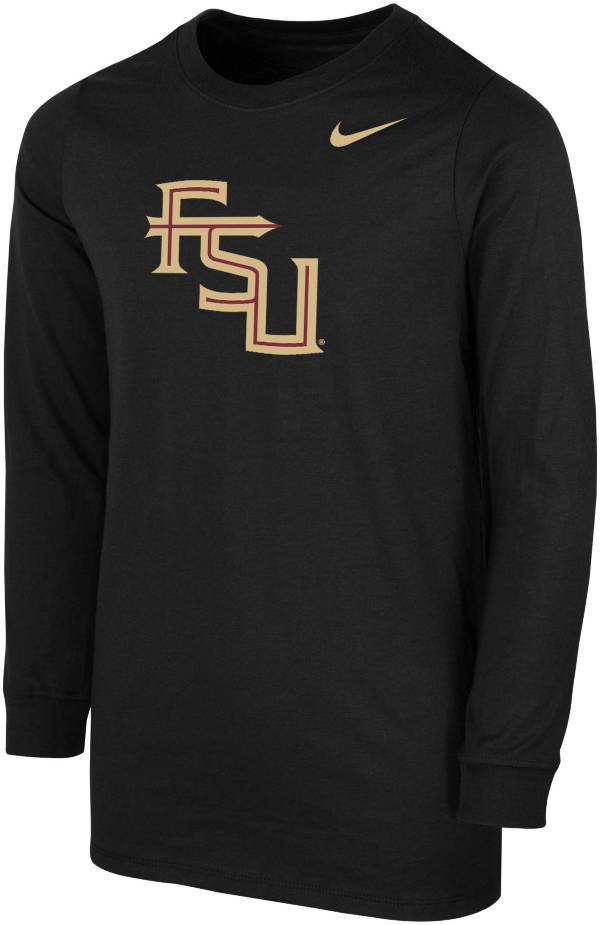 Nike Youth Florida State Seminoles Core Cotton Long Sleeve Black T-Shirt product image