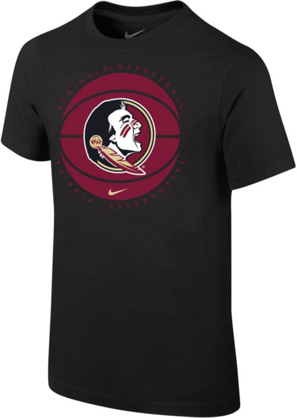 Nike Youth Florida State Seminoles Black Cotton Basketball Team T-Shirt product image