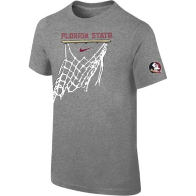 sorry, Nike Youth Florida State Seminoles Grey Cotton Basketball Hoop T-Shirt is currently out of stock
