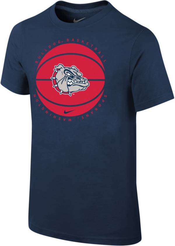 Nike Youth Gonzaga Bulldogs Blue Cotton Basketball Team T-Shirt product image