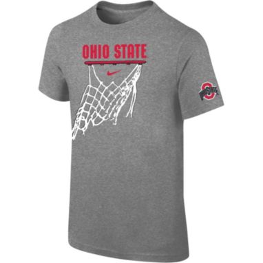 sorry, Nike Youth Ohio State Buckeyes Grey Cotton Basketball Hoop T-Shirt is currently out of stock