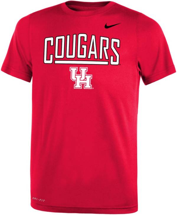 Nike Youth Houston Cougars Red Dri-FIT Legend T-Shirt