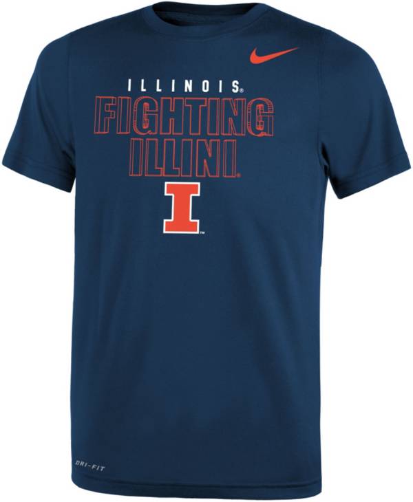 Nike Youth Illinois Fighting Illini Blue Dri-FIT Legend T-Shirt