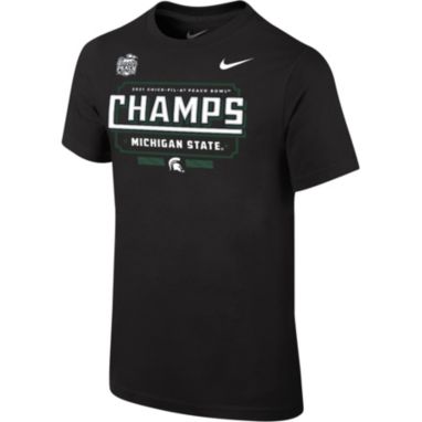 sorry, Nike Youth 2021 Chick-fil-A Peach Bowl Champions Michigan State Spartans Locker Room T-Shirt is currently out of stock