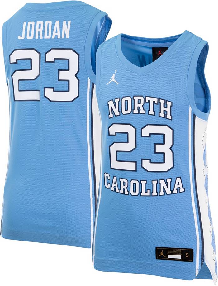Michael Jordan North Carolina Tar Heels Jordan Brand Youth Replica  Basketball Jersey - Carolina Blue