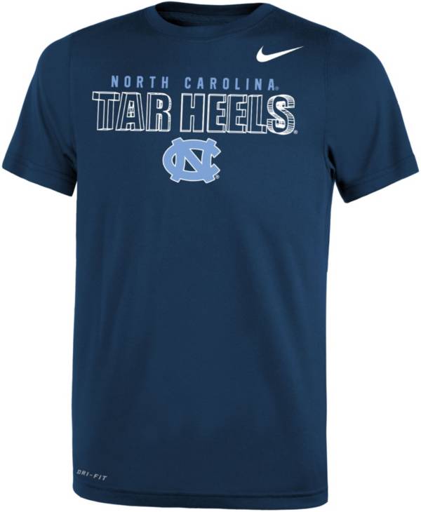 Nike Youth North Carolina Tar Heels Navy Dri-FIT Legend T-Shirt