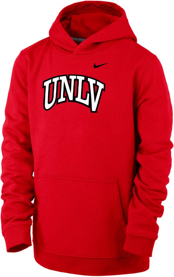 Nike Youth UNLV Rebels Scarlet Club Fleece Pullover Hoodie product image