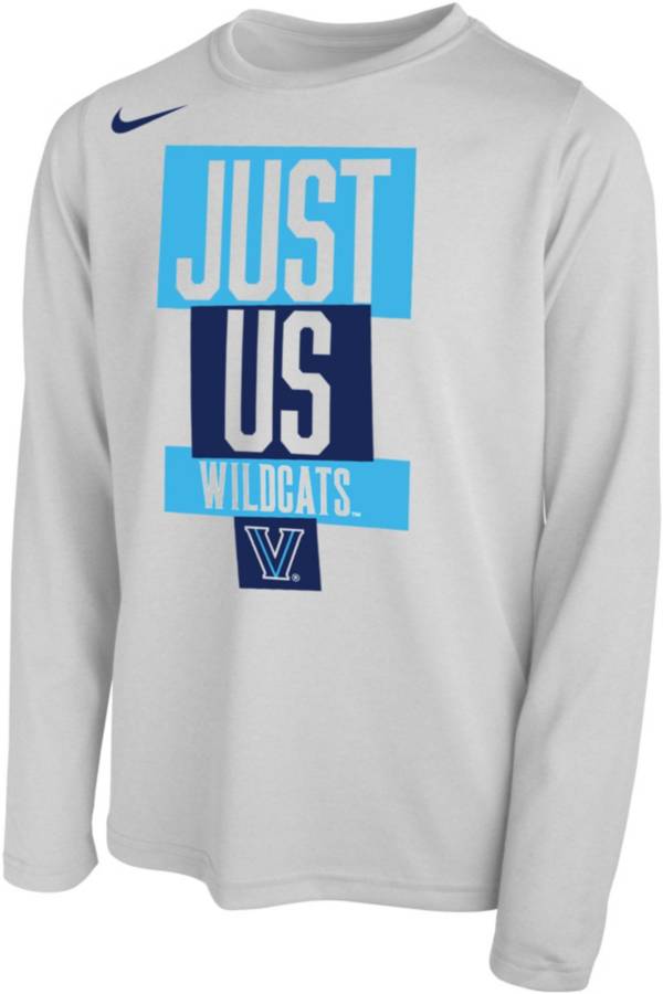 Nike Youth Villanova Wildcats ‘Just Us' Bench Long Sleeve T-Shirt