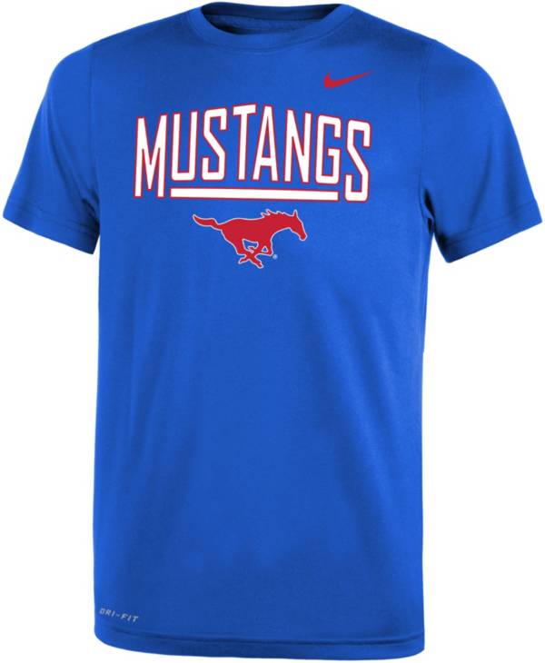 Nike Youth Southern Methodist Mustangs Blue Dri-FIT Legend T-Shirt