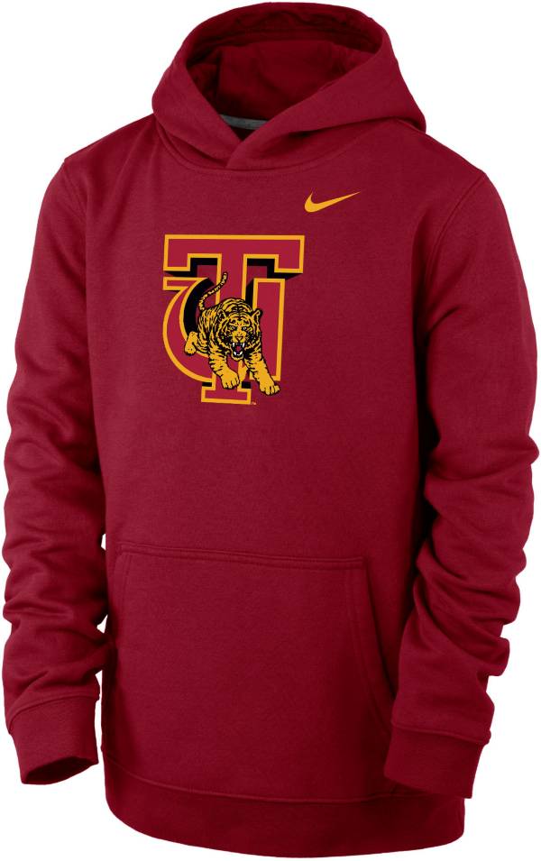 Nike Youth Tuskegee Golden Tigers Crimson Club Fleece Pullover Hoodie product image