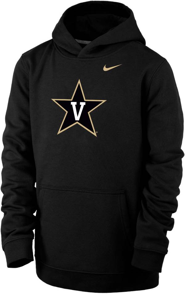 Nike Youth Vanderbilt Commodores Club Fleece Pullover Black Hoodie