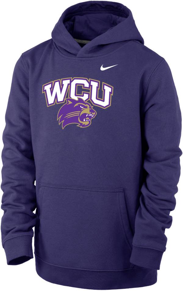 Nike Youth Western Carolina Catamounts Purple Club Fleece Pullover Hoodie product image