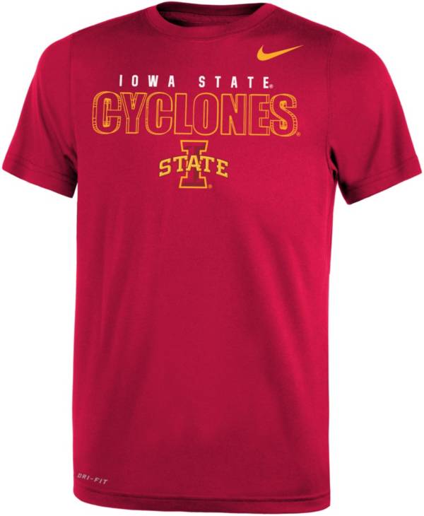 Nike Youth Iowa State Cyclones Cardinal Dri-FIT Legend T-Shirt