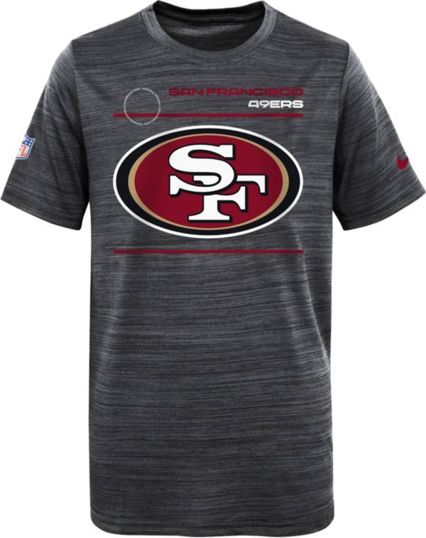 Nike Youth San Francisco 49ers Sideline Legend Velocity Black T-Shirt