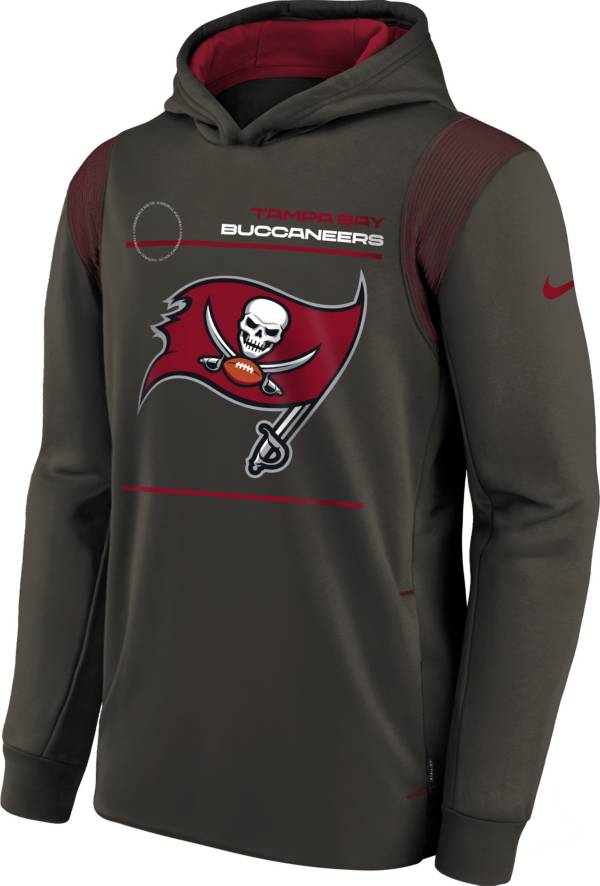 Nike Youth Tampa Bay Buccaneers Deep Pewter Therma Pullover Hoodie