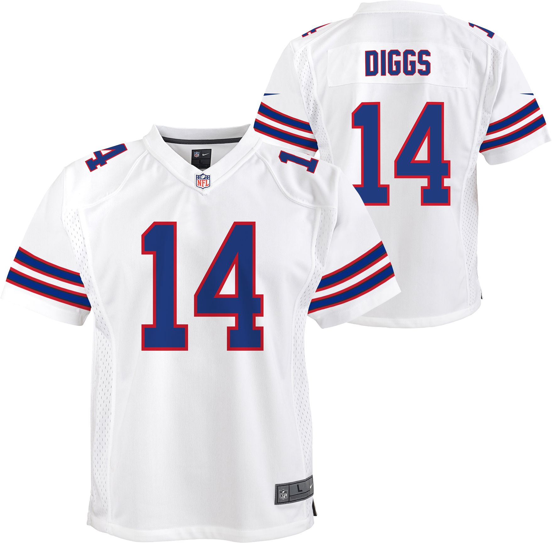 Nike Minnesota Vikings No14 Stefon Diggs White Men's Stitched NFL 100th Season Vapor Limited Jersey