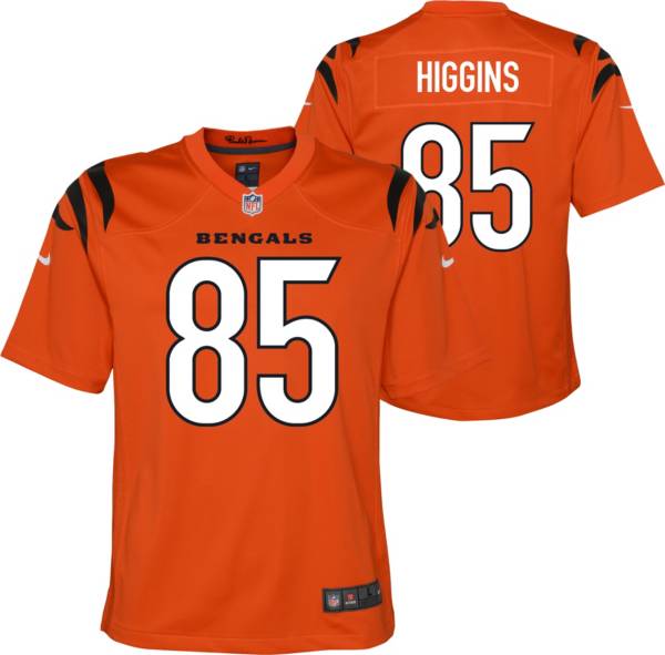 Nike Youth Cincinnati Bengals Tee Higgins #85 Orange Alternate Game Jersey