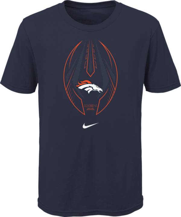 Nike Youth Denver Broncos Icon Navy T-Shirt