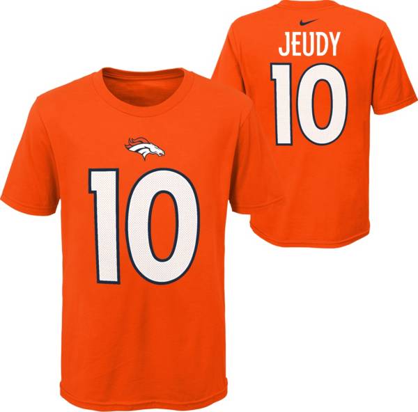 Nike Youth Denver Broncos Jerry Jeudy #10 Orange T-Shirt | Dick's ...
