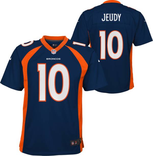 NFL_Jerseys Jersey Denver''Broncos'' #10 Jerry Jeudy 3 Drew Lock 30 Phillip  Lindsay 15 Juwann Winfree''NFL'' Youth Custom Gray Inverted Jersey 