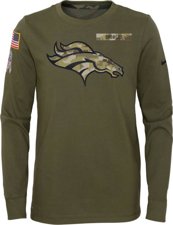 Nike Youth Denver Broncos Salute to Service Olive Long Sleeve T-Shirt product image