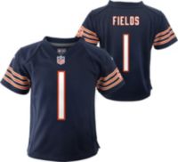 Nike Little Kids' Chicago Bears Justin Fields #1 Navy Game Jersey