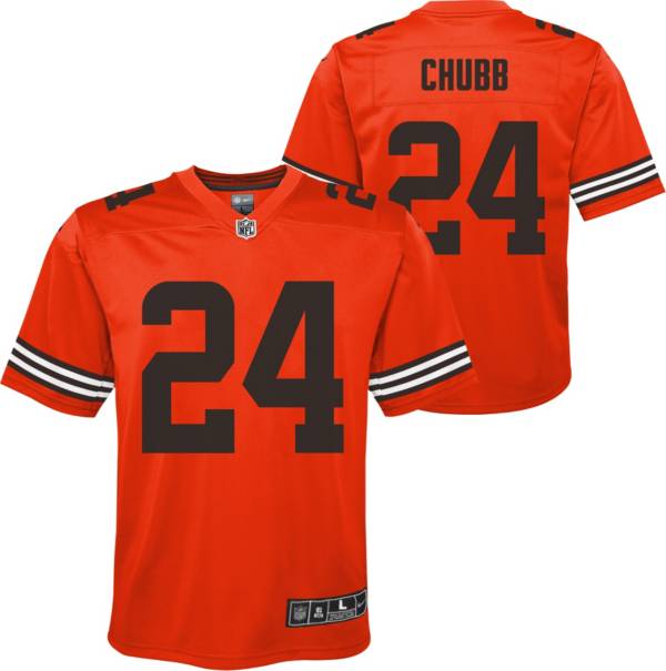 Nike Men's Nick Chubb Cleveland Browns 1946 Collection Alternate Game Jersey - White