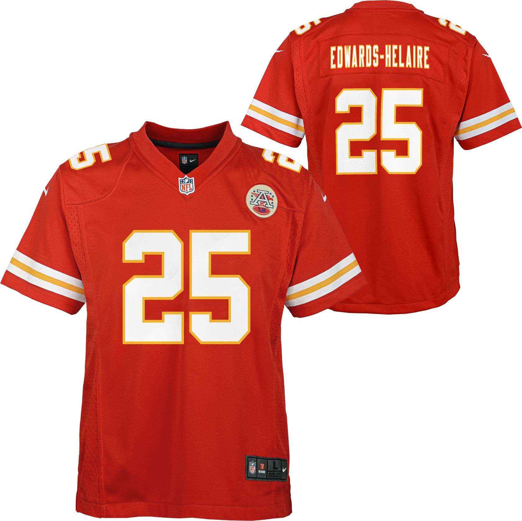 kansas city chiefs edwards helaire jersey