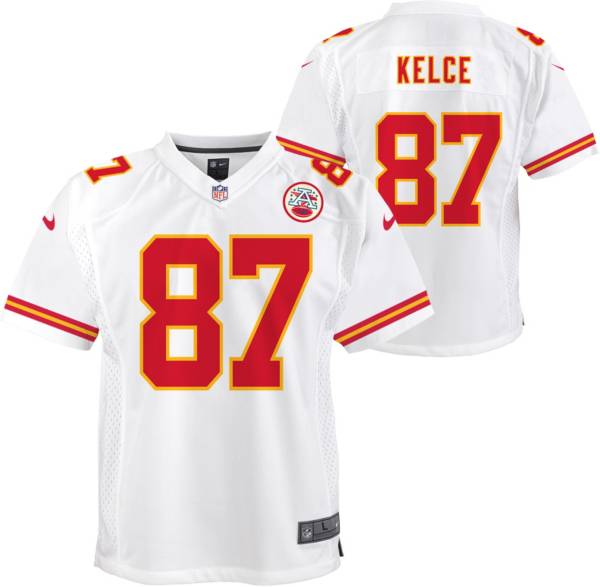 Nike Youth Kansas City Chiefs Travis Kelce #87 White Game Jersey