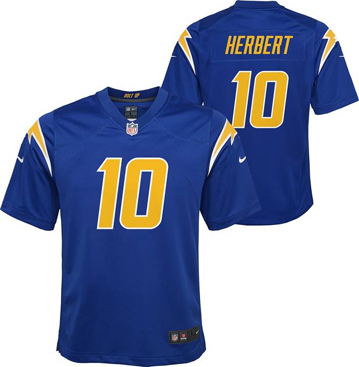 Justin Herbert #10 Los Angeles Chargers Color Rush Football NFL