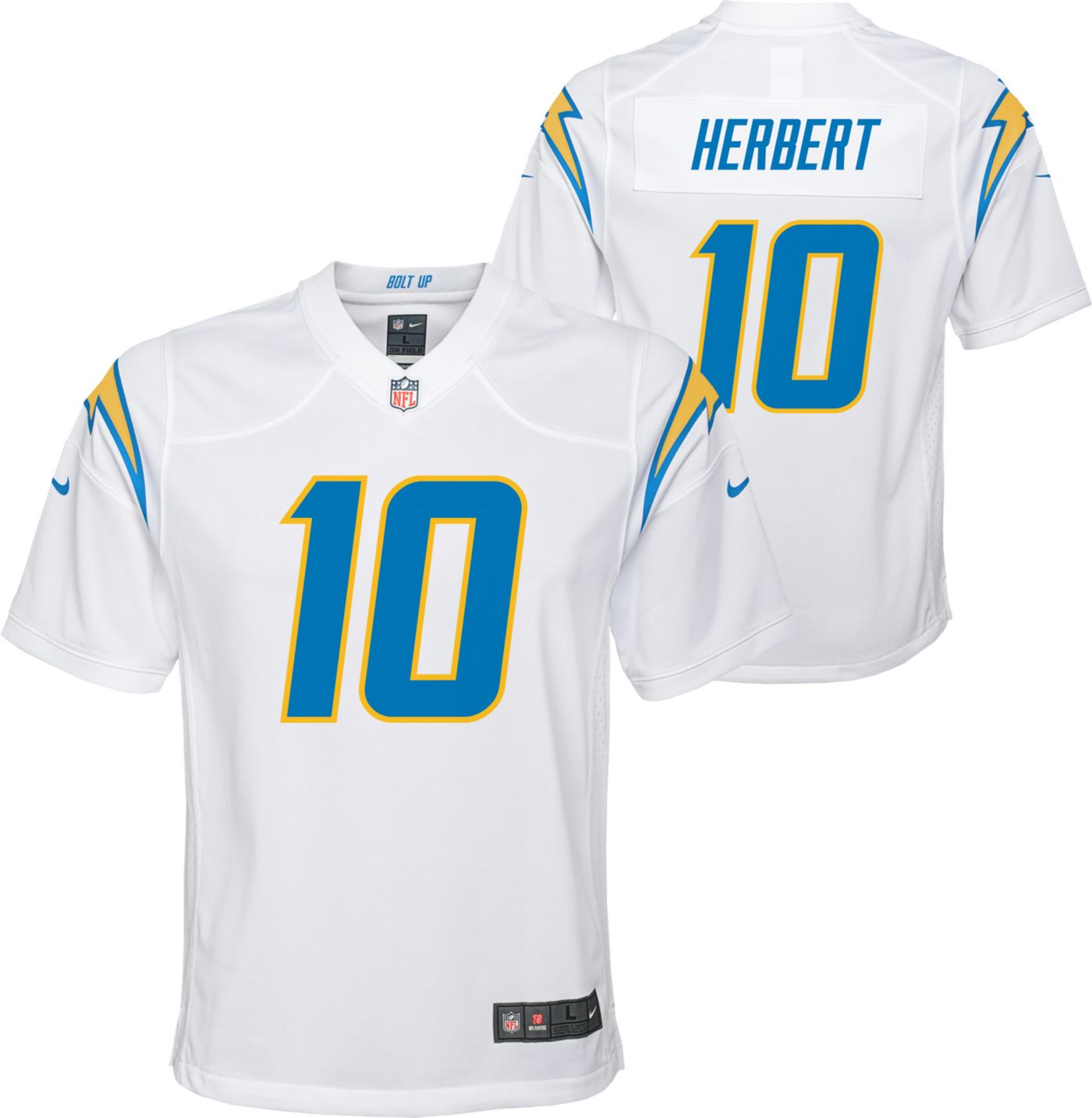 Nike Onfield Youth LA Chargers Justin Herbert outlet Jersey