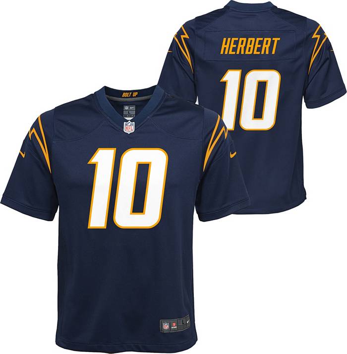 Nike Youth Los Angeles Chargers Justin Herbert #10 Navy Alternate Game  Jersey