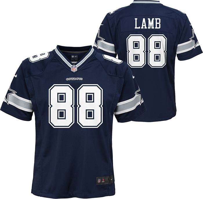 Nike Little Kid's Dallas Cowboys CeeDee Lamb #88 Navy Game Jersey
