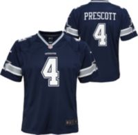 Dallas Cowboys Dak Prescott #4 Blue Authentic Apparel Jersey Youth Sz Small  Used