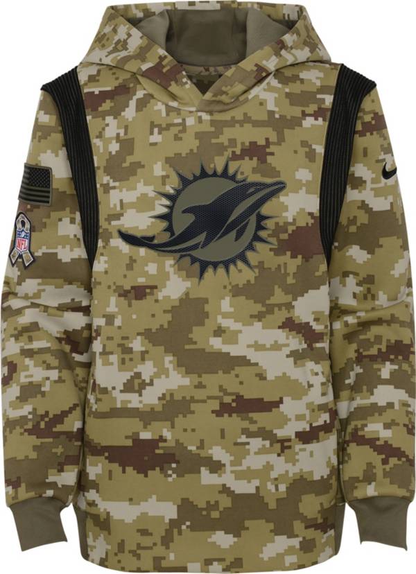 Nike Youth Miami Dolphins Salute to Service Camouflage Hoodie