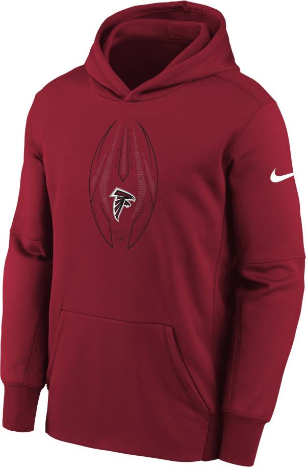 Nike Youth Atlanta Falcons Gym Red Icon Therma Pullover Hoodie product image