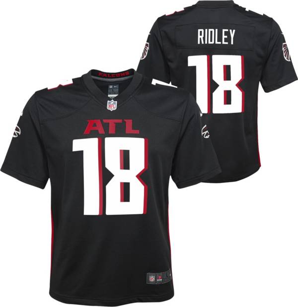 Nike Youth Atlanta Falcons Calvin Ridley #18 Black Game Jersey