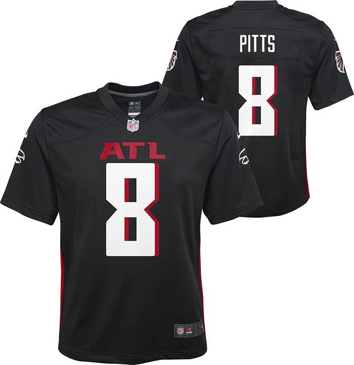 Nike Men's Atlanta Falcons Kyle Pitts #8 Black Game Jersey