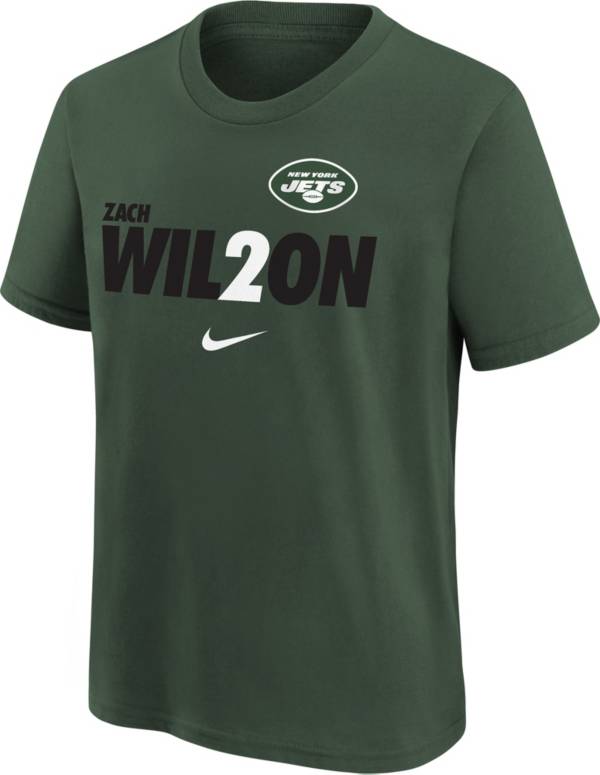 Nike Youth New York Jets Zach Wilson #2 Green Game Jersey