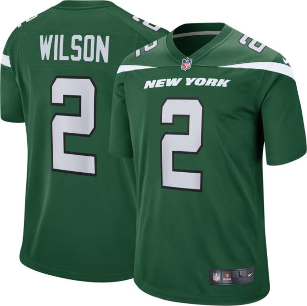 Nike Youth New York Jets Zach Wilson #2 Green Game Jersey