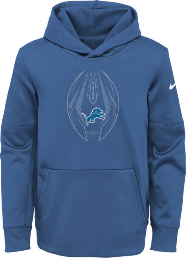 Nike Youth Detroit Lions Battle Blue Icon Therma Pullover Hoodie product image