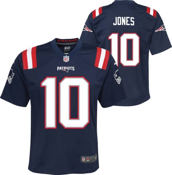 Nike Youth New England Patriots Mac Jones #10 Navy Game Jersey product image